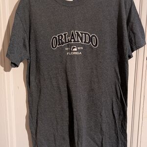Gildan Gray Short Sleeve Tee Orlando Graphic